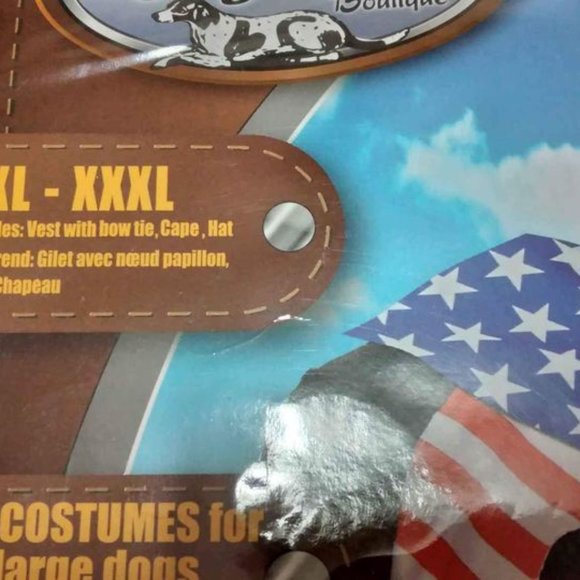 Uncle Sam Dog Costume XXL - Picture 3 of 9